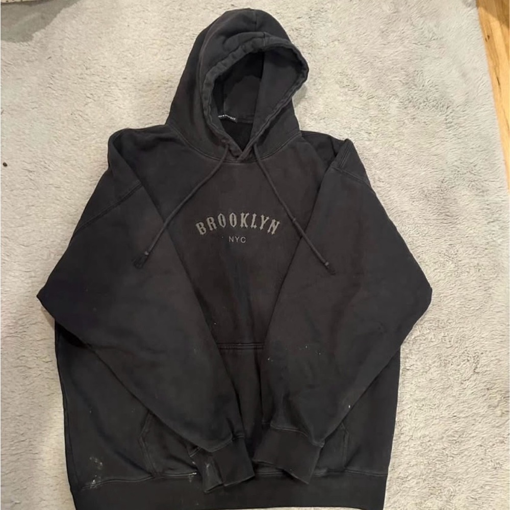 Brandy Melville Black Brooklyn Hoodie